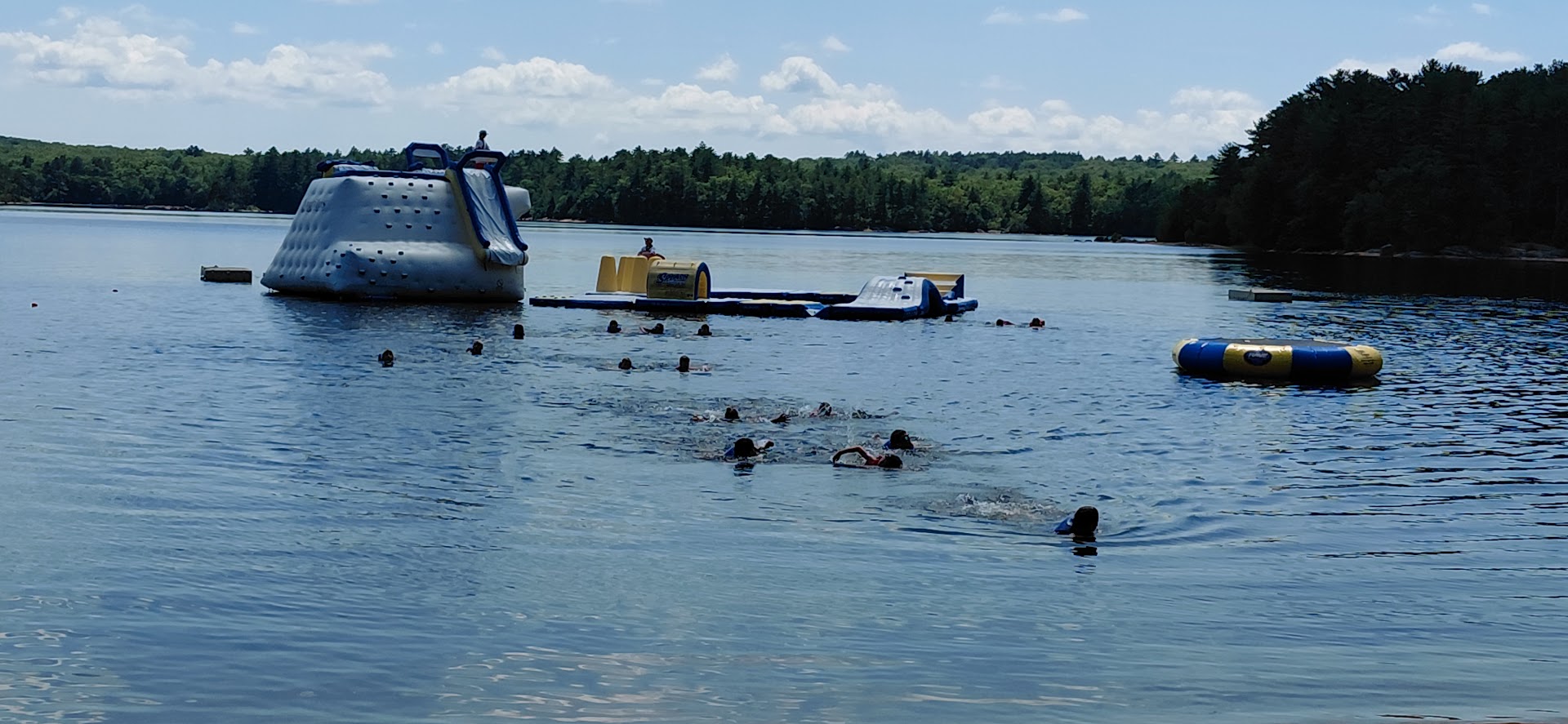 Scouts swimming at Yawgoog.